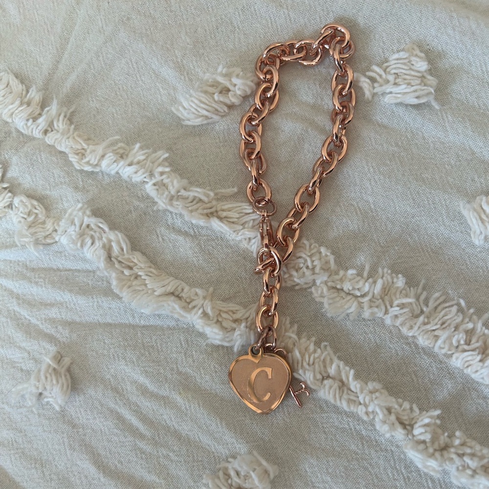 Rose Gold ‘C’ Link Bracelet